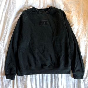 KITH Original Box Logo Crewneck Sweatshirt - Black, Large